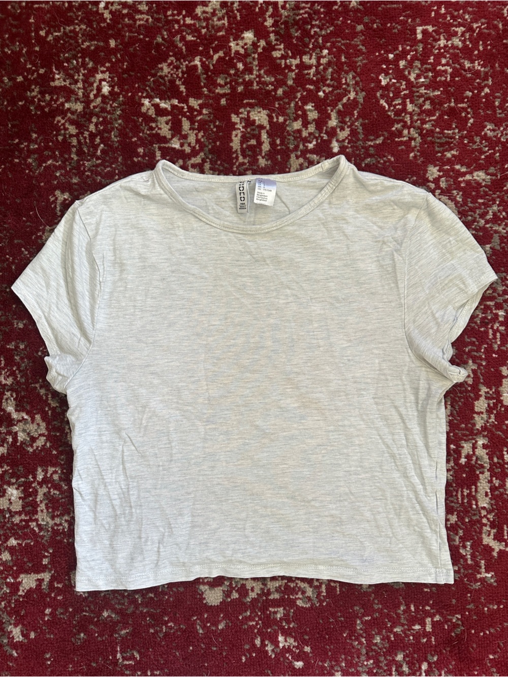H&M Light Gray Women's Short Sleeve Crew Tee